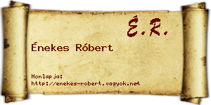 Énekes Róbert névjegykártya