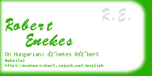robert enekes business card